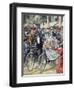 A Bicycle Wedding, 1909-null-Framed Giclee Print