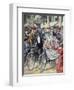 A Bicycle Wedding, 1909-null-Framed Giclee Print