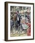 A Bicycle Wedding, 1909-null-Framed Giclee Print