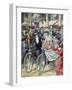 A Bicycle Wedding, 1909-null-Framed Giclee Print