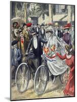 A Bicycle Wedding, 1909-null-Mounted Giclee Print