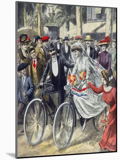 A Bicycle Wedding, 1909-null-Mounted Giclee Print