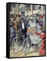 A Bicycle Wedding, 1909-null-Framed Stretched Canvas