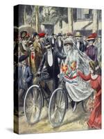 A Bicycle Wedding, 1909-null-Stretched Canvas