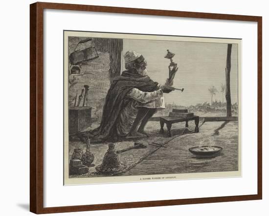 A Bidree Worker of Lucknow-null-Framed Giclee Print