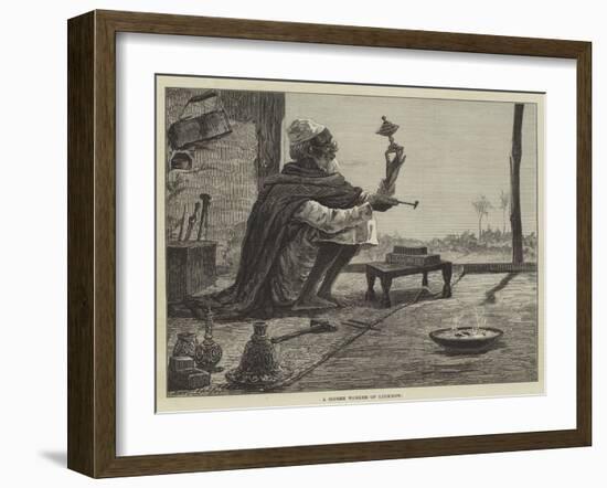 A Bidree Worker of Lucknow-null-Framed Giclee Print