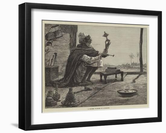 A Bidree Worker of Lucknow-null-Framed Giclee Print
