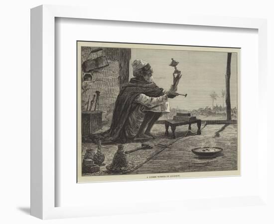 A Bidree Worker of Lucknow-null-Framed Giclee Print