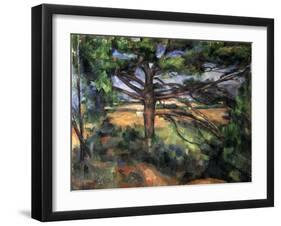 A Big Pine Tree Near Aix, 1895-1897-Paul Cézanne-Framed Giclee Print