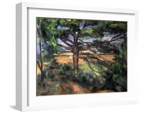 A Big Pine Tree Near Aix, 1895-1897-Paul Cézanne-Framed Giclee Print