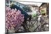 A bike loaded with fresh flowers at the flower market in Mandalay, Myanmar (Burma), Asia-Alex Treadway-Mounted Photographic Print