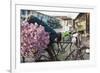 A bike loaded with fresh flowers at the flower market in Mandalay, Myanmar (Burma), Asia-Alex Treadway-Framed Photographic Print