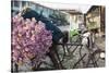 A bike loaded with fresh flowers at the flower market in Mandalay, Myanmar (Burma), Asia-Alex Treadway-Stretched Canvas