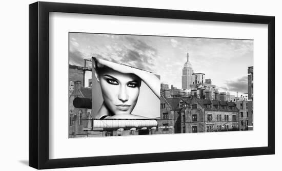 A Billboard in Manhattan-Julian Lauren-Framed Giclee Print