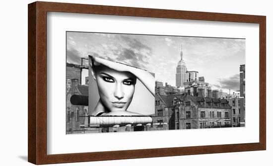 A Billboard in Manhattan-Julian Lauren-Framed Giclee Print