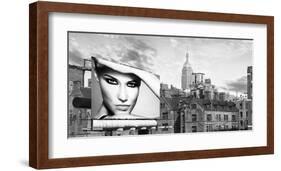 A Billboard in Manhattan-Julian Lauren-Framed Giclee Print