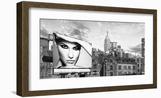 A Billboard in Manhattan-Julian Lauren-Framed Giclee Print