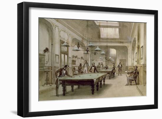 A Billiard Room, 1861-Carl Friedrich Heinrich Werner-Framed Giclee Print