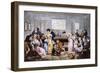 A Billiard Room in the nineteenth century, 1828-Julien Leopold Boilly-Framed Giclee Print