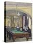 A Billiard Table in a Cafe' in Vienna, Austria 20th Century-null-Stretched Canvas