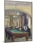 A Billiard Table in a Cafe' in Vienna, Austria 20th Century-null-Mounted Giclee Print