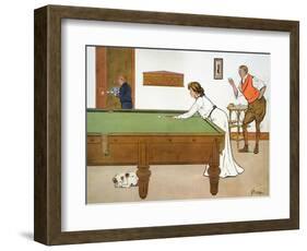 A Billiards Match-Lance Thackeray-Framed Premium Giclee Print