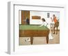 A Billiards Match-Lance Thackeray-Framed Premium Giclee Print