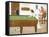 A Billiards Match-Lance Thackeray-Framed Stretched Canvas