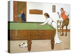 A Billiards Match-Lance Thackeray-Stretched Canvas