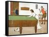 A Billiards Match-Lance Thackeray-Framed Stretched Canvas