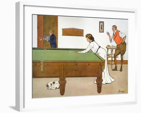 A Billiards Match-Lance Thackeray-Framed Giclee Print