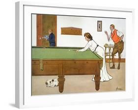 A Billiards Match-Lance Thackeray-Framed Giclee Print