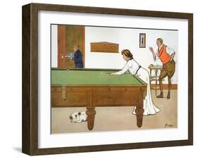 A Billiards Match-Lance Thackeray-Framed Giclee Print