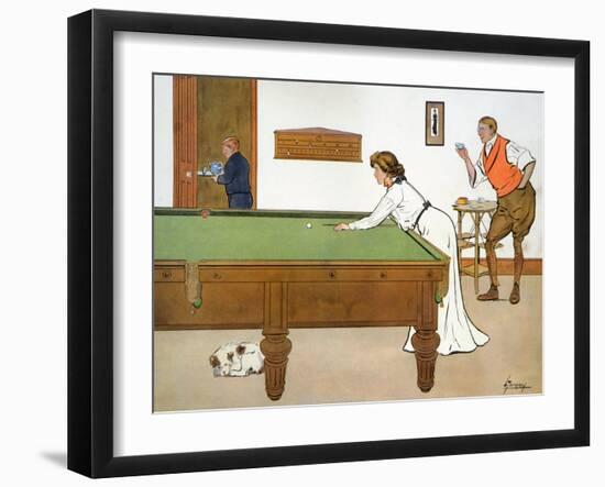 A Billiards Match-Lance Thackeray-Framed Giclee Print