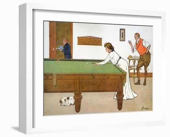 A Billiards Match-Lance Thackeray-Framed Giclee Print