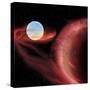 A Binary Star System-Stocktrek Images-Stretched Canvas