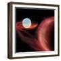 A Binary Star System-Stocktrek Images-Framed Art Print