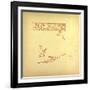 A Bird and a Feather and a Mouse Shooting at a Lion-null-Framed Giclee Print