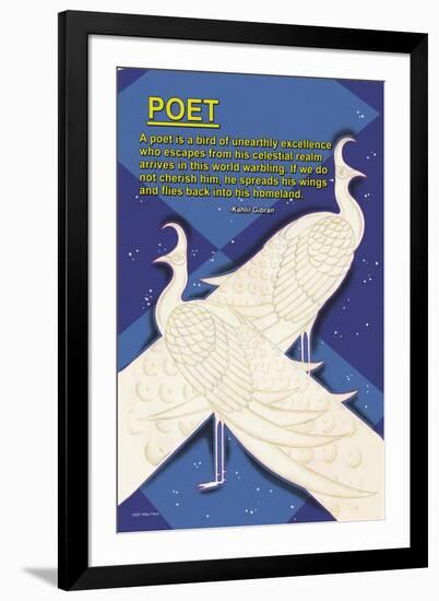 A Bird is a Poet-null-Framed Art Print