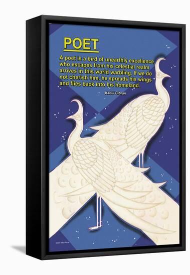 A Bird is a Poet-null-Framed Stretched Canvas