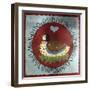 A Bird Nested In, Bordered by the Alphabet-Beverly Johnston-Framed Giclee Print