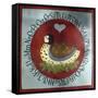 A Bird Nested In, Bordered by the Alphabet-Beverly Johnston-Framed Stretched Canvas