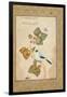 A Bird on a Hazel Branch-Muhammad Shafi Abbasi-Framed Giclee Print