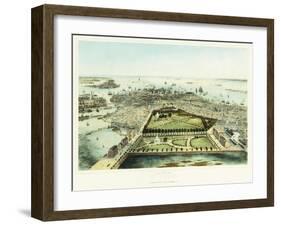 A Bird's Eye View of Boston, 1850-John Bachman-Framed Giclee Print