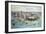 A Bird's Eye View of Lower Manhattan, 1911-Richard Rummell-Framed Giclee Print