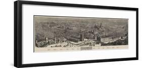 A Bird'S-Eye View of Manchester in 1889-Henry William Brewer-Framed Giclee Print