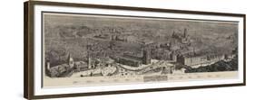 A Bird'S-Eye View of Manchester in 1889-Henry William Brewer-Framed Giclee Print