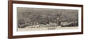 A Bird'S-Eye View of Manchester in 1889-Henry William Brewer-Framed Giclee Print