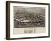 A Bird's Eye View of Newcastle-On-Tyne-Robert Jobling-Framed Giclee Print