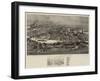 A Bird's Eye View of Newcastle-On-Tyne-Robert Jobling-Framed Giclee Print